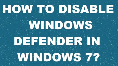 How to disable Windows Defender in Windows 7?