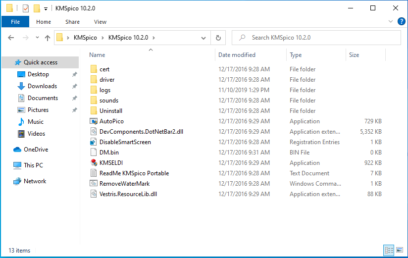 Folder with an Activator